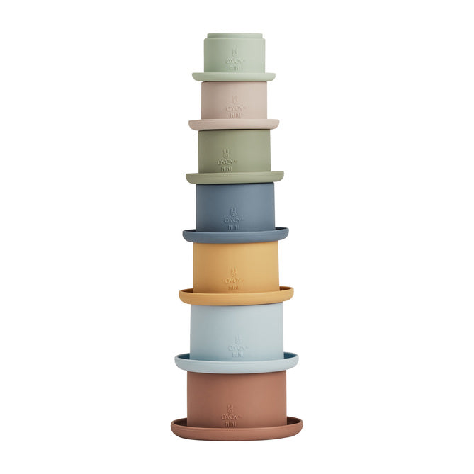 Tawa Silicone Stacking Cups par OYOY Living Design - OYOY MINI - OYOY Mini | Jourès Canada