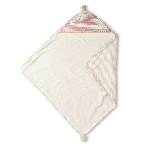 Hooded Towel - Stripes Away Petal par Pehr - Bathroom | Jourès Canada