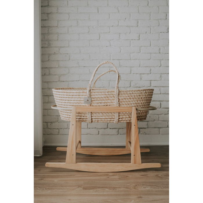 Organic Wicker Moses Basket (mattress + support) - Original par Mustbebaby - Baby Rockers, Cribs, Moses and Bedding | Jourès Canada