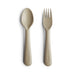 Kids Fork and Spoon Set - Vanilla par Mushie - Baby | Jourès Canada