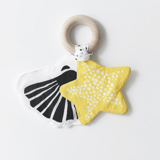 Crinkle Teether - Starfish par Wee Gallery - The Space Collection | Jourès Canada