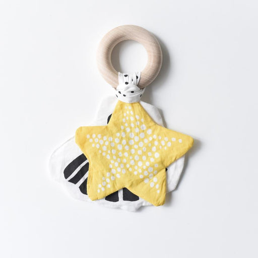 Crinkle Teether - Starfish par Wee Gallery - The Space Collection | Jourès Canada