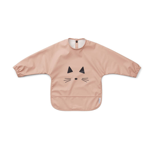 Merle Cape Bib With Long Sleeves - Pack of 2 - Cat / Pink par Liewood - Cape Bibs with Sleeves | Jourès Canada