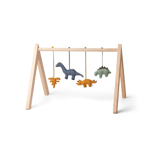 Knitted animals for baby - Gio playgym accessories - Dino mix - Pack of 4 par Liewood - Play Mats & Play Gyms | Jourès Canada
