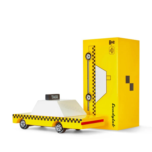 Voiture en bois - Candycar - Mini taxi jaune par Candylab - Bébé | Jourès Canada