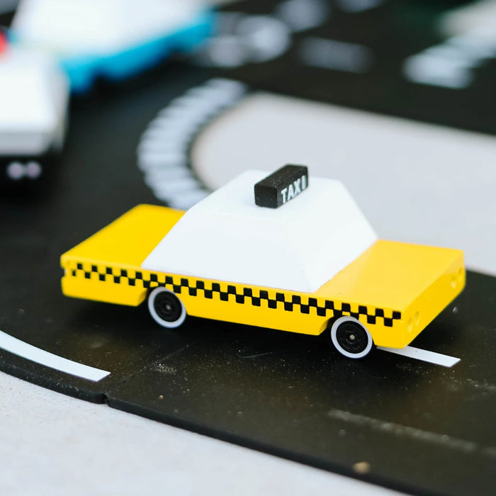 Wooden Toy - Candycar Taxi Yellow par Candylab - Baby | Jourès Canada