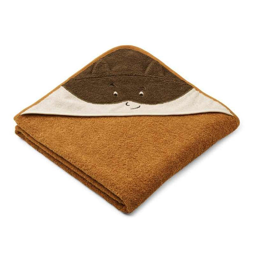 Augusta Hooded Towel - Super Hero/Golden Caramel par Liewood - Towels and Washcloths | Jourès Canada