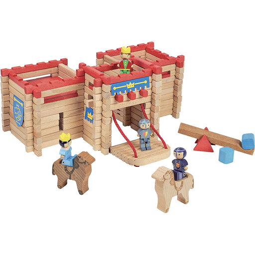 Jeu de construction en bois - Mon château fort en bois - 155 pièces par Jeujura - Jeujura | Jourès Canada