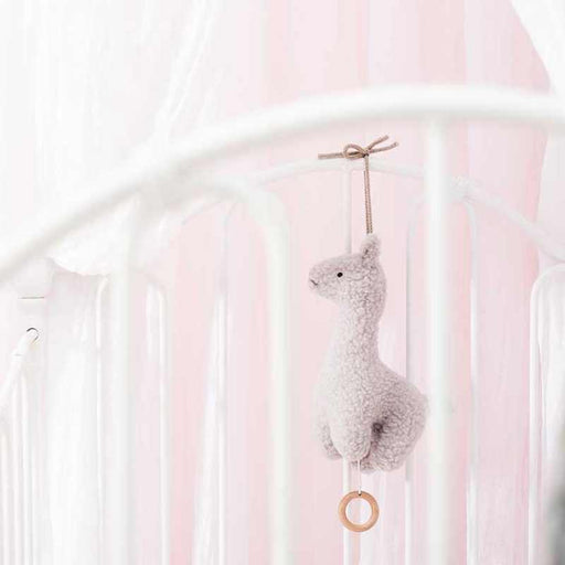 Musical Hanger Lama - Grey par Jollein - Musical toys | Jourès Canada
