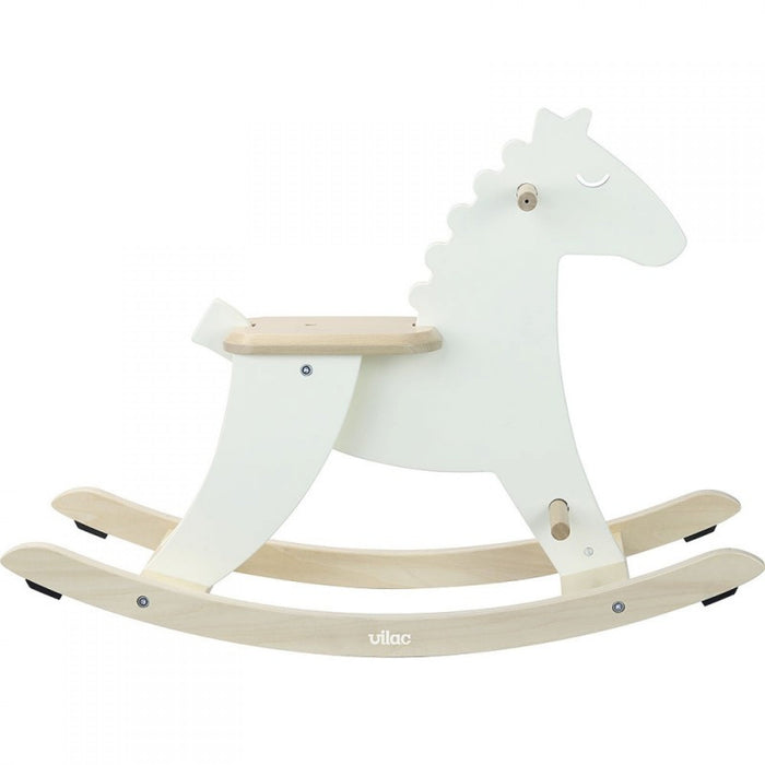 Ride On Rocking Horse with security hoop - Ivory par Vilac - Bedroom | Jourès Canada