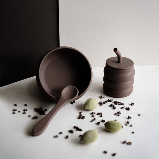 Silicone Breakfast Set - Cacao par MINNA - MINNA | Jourès Canada