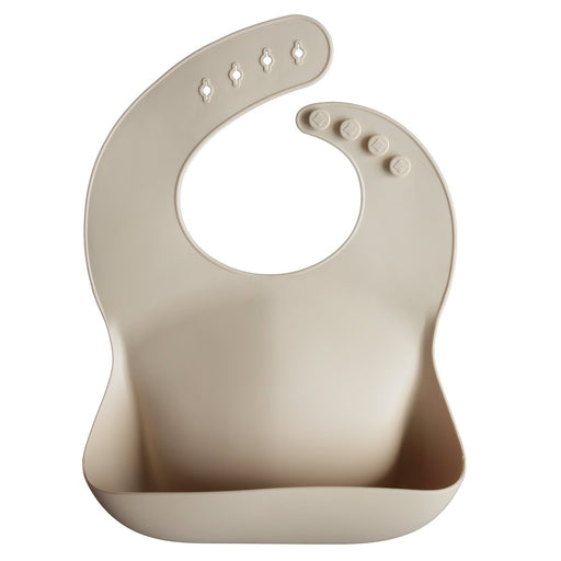 Adjustable waterproof silicone Baby Bib - Shifting Sand par Mushie - Baby | Jourès Canada