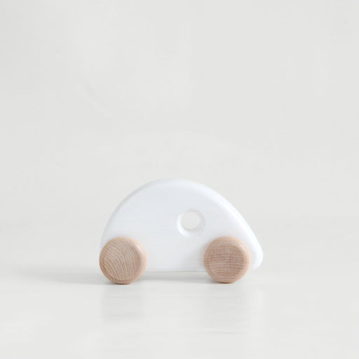 Wooden Car - White - Made in Canada par Caribou - Baby | Jourès Canada